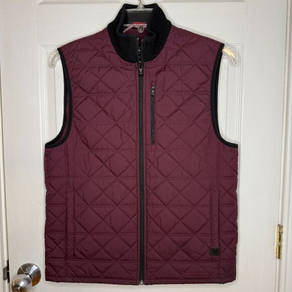 Victorinox Swiss Army Matterhorn Quilted Lined Vest Full Zip Plum Color Size XL - Picture 7 of 7